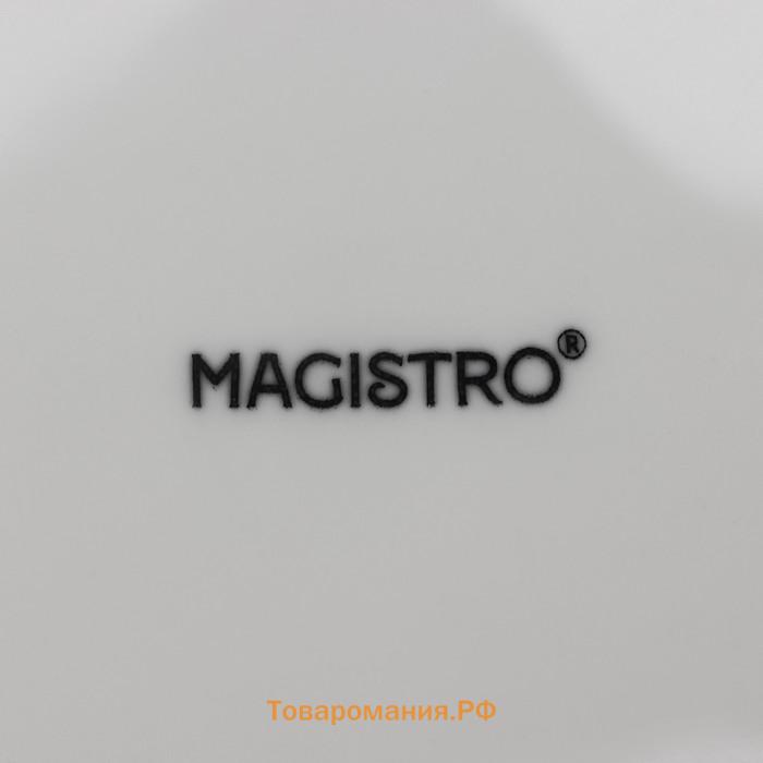 Десертные тарелки Magistro Mien, d=16.5 см, набор 6 шт., фарфор, белые