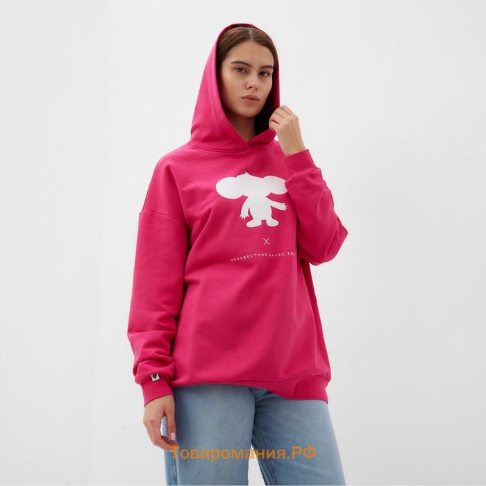 Толстовка женская KAFTAN Чебурашка размер 52-54, розовый