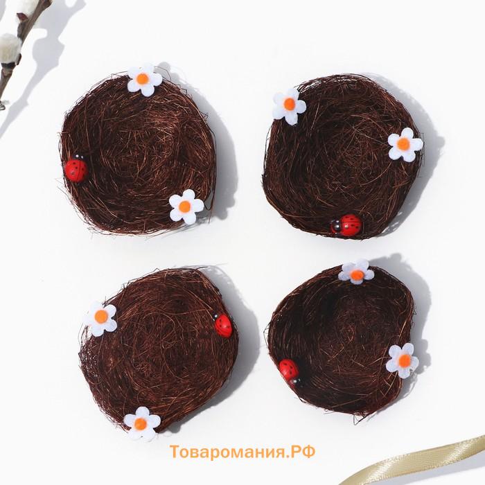 Пасхальный декор яиц «Зайки» на пасху, 14.5×15×2 см