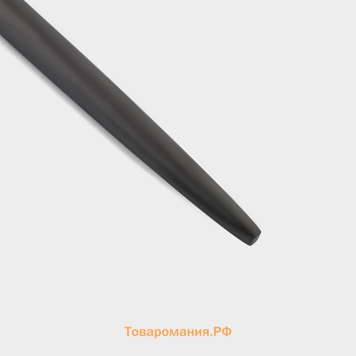 Набор ножей столовых Magistro «Фолк», длина 22.5 см, 6 шт., нержавеющая сталь, чёрный