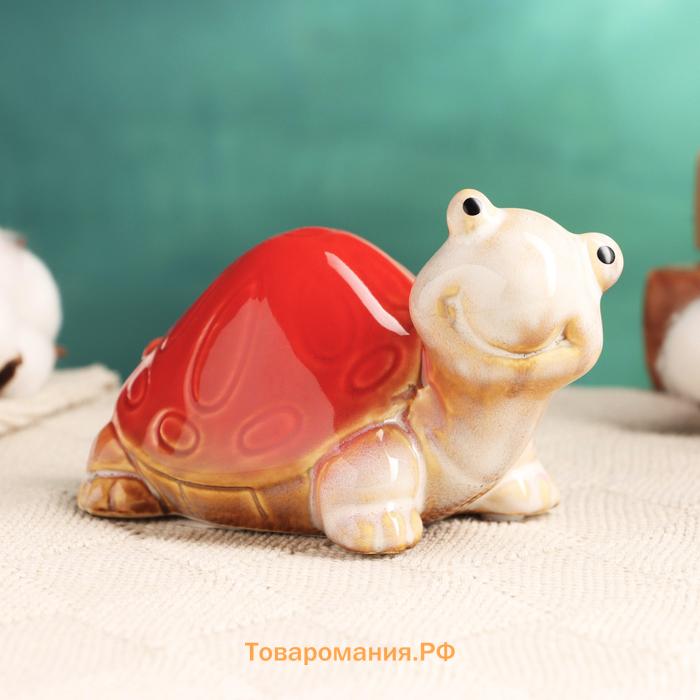 Фигура керамика «Черепашка», 14×8 см, МИКС