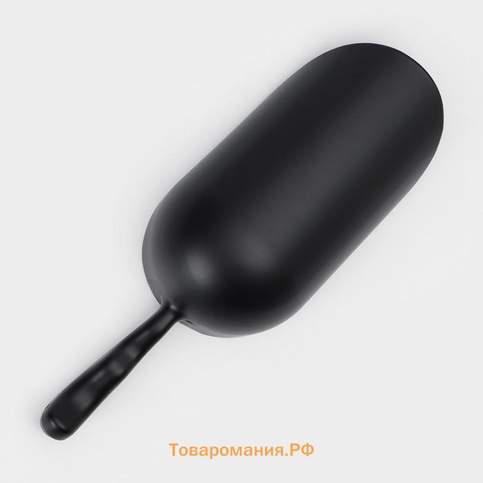 Совок Magistro Alum black, 520 мл, 27 см, чёрные