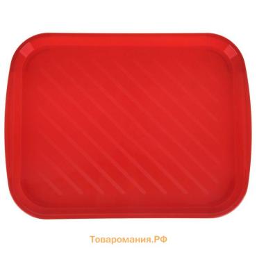 Поднос ТД Ангора, пластик, 35×47 см, красный
