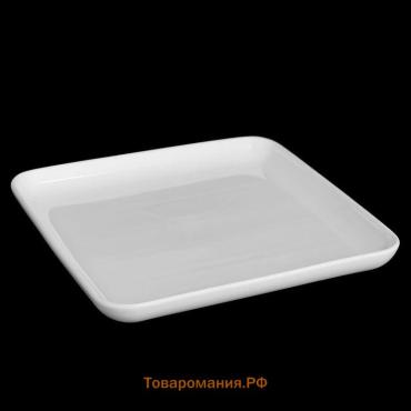 Блюдо Wilmax, d=19 см, фарфор, белое