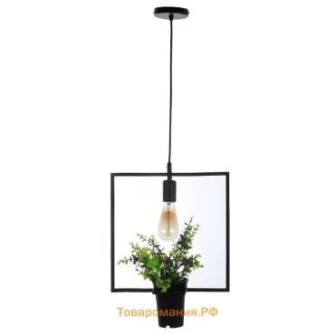 Светильник BayerLux "Квадрат" черный 1x40W E27 12x34x48 см