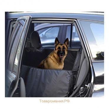 Гамак для перевозки собак усиленный, трехслойный, защита дверей, растяжка в салон