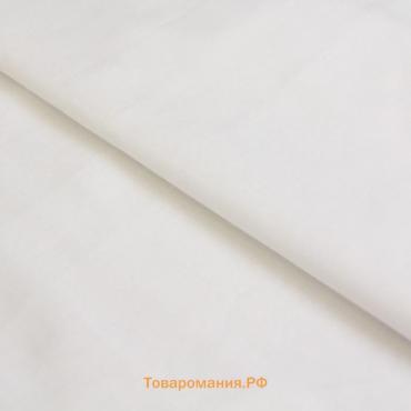 Ткань плательная, батист гладкокрашенный, ширина 150 см, белый