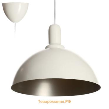Люстра BayerLux «1342513/1BK», 1хE27 40W, белый/серебро