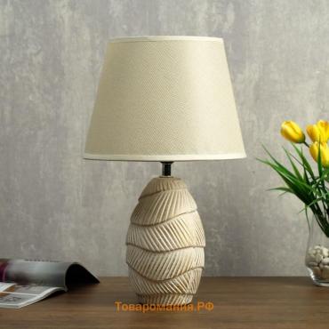 Лампа настольная 32169/1 E14 40 Вт белый с золотой патиной 22×22×36 см RISALUX