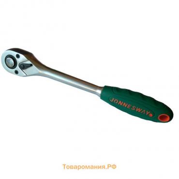 Трещотка Jonnesway R2904, 278 мм, 36 зубцов, 1/2", пластиковая рукоятка