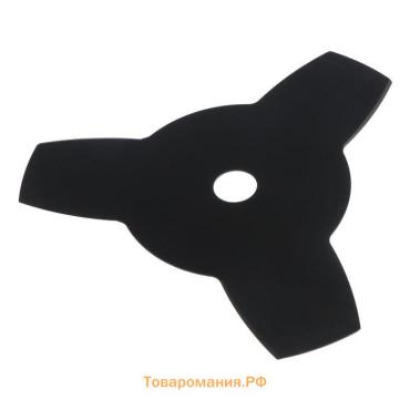 Нож для триммера ТУНДРА, трехлучевой, 255×25.4×1.4 мм