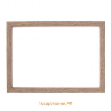 Рама для картин (зеркал) 21 х 30 х 1,9 см, пластиковая, Calligrata 6400, светло-коричневая
