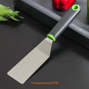 Лопатка кухонная для пиццы  Lime, 25×5 см, цвет чёрно-зелёный