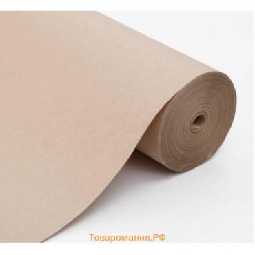 Бумага упаковочная крафтовая, 840 мм × 150 м, 78 г/м²
