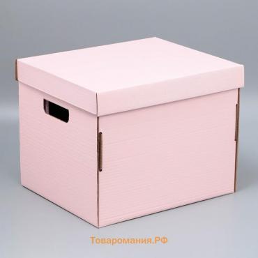Коробка подарочная складная, упаковка, «Розовая», 37.5 х 32 х 29.3 см
