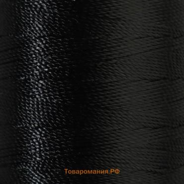Нитки обувные, 170 Л, 150 м, цвет чёрный