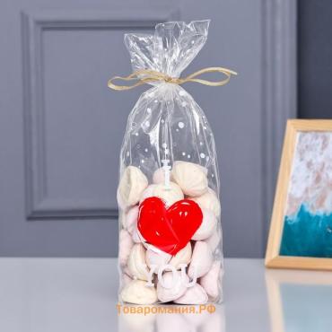 Пакет фасовочный БОПП, с донной складкой, «Любовь» 15×30 см