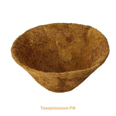 Вкладыш в кашпо, d=35 см, из кокосового волокна, «Конус», Greengo